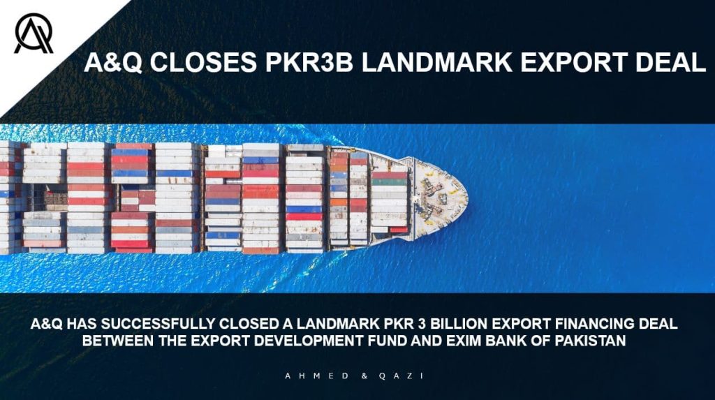 A&Q CLOSES PKR3B LANDMARK EXPORT DEAL